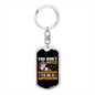 You Don't Need Superpowers Crypto Keychain Stainless Steel or 18k Gold Dog Tag Keyring-Express Your Love Gifts