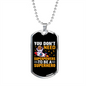 You Don't Need Superpowers Crypto Necklace Stainless Steel or 18k Gold Dog Tag 24" Chain-Express Your Love Gifts