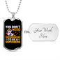 You Don't Need Superpowers Crypto Necklace Stainless Steel or 18k Gold Dog Tag 24" Chain-Express Your Love Gifts