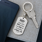 You Have Loved Me Dad Keychain Stainless Steel or 18k Gold Dog Tag Keyring-Express Your Love Gifts