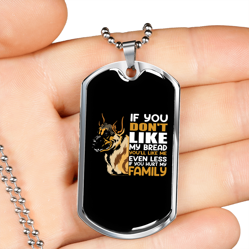 You'll Like Me Necklace Stainless Steel or 18k Gold Dog Tag 24" Chain-Express Your Love Gifts