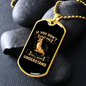 You'll Never Understand Brown Necklace Stainless Steel or 18k Gold Dog Tag 24" Chain-Express Your Love Gifts