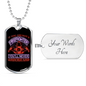 You'Ll Never Understand Firefighter Gift Stainless Steel or 18k Gold Dog Tag 24" Chain-Express Your Love Gifts