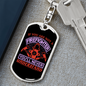 You'll Never Understand Firefighter Keychain Stainless Steel or 18k Gold Dog Tag Keyring-Express Your Love Gifts