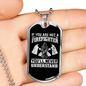 You'Ll Never Understand Firefighter Necklace Stainless Steel or 18k Gold Dog Tag 24" Chain-Express Your Love Gifts