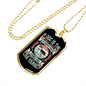 You Love Yourself Husky Necklace Stainless Steel or 18k Gold Dog Tag 24" Chain-Express Your Love Gifts