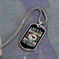 You Love Yourself Husky Necklace Stainless Steel or 18k Gold Dog Tag 24" Chain-Express Your Love Gifts