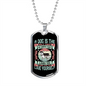 You Love Yourself Husky Necklace Stainless Steel or 18k Gold Dog Tag 24" Chain-Express Your Love Gifts