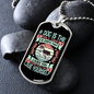 You Love Yourself Husky Necklace Stainless Steel or 18k Gold Dog Tag 24" Chain-Express Your Love Gifts