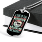 You Love Yourself Husky Necklace Stainless Steel or 18k Gold Dog Tag 24" Chain-Express Your Love Gifts