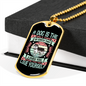You Love Yourself Husky Necklace Stainless Steel or 18k Gold Dog Tag 24" Chain-Express Your Love Gifts