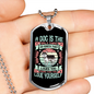 You Love Yourself Husky Necklace Stainless Steel or 18k Gold Dog Tag 24" Chain-Express Your Love Gifts