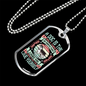 You Love Yourself Husky Necklace Stainless Steel or 18k Gold Dog Tag 24" Chain-Express Your Love Gifts