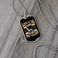 You Love Yourself White Necklace Stainless Steel or 18k Gold Dog Tag 24" Chain-Express Your Love Gifts