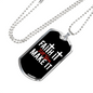You Make It Necklace Stainless Steel or 18k Gold Dog Tag 24" Chain-Express Your Love Gifts