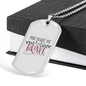 You Make Me Brave Christian Necklace Stainless Steel or 18k Gold Dog Tag 24" Chain-Express Your Love Gifts