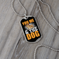 You Me & The Dog Necklace Stainless Steel or 18k Gold Dog Tag 24" Chain-Express Your Love Gifts
