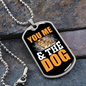 You Me & The Dog Necklace Stainless Steel or 18k Gold Dog Tag 24" Chain-Express Your Love Gifts
