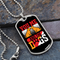 You Me and The Dogs Necklace Stainless Steel or 18k Gold Dog Tag 24" Chain-Express Your Love Gifts
