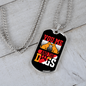 You Me and The Dogs Necklace Stainless Steel or 18k Gold Dog Tag 24" Chain-Express Your Love Gifts