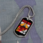 You Me and The Dogs Necklace Stainless Steel or 18k Gold Dog Tag 24" Chain-Express Your Love Gifts