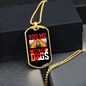 You Me and The Dogs Necklace Stainless Steel or 18k Gold Dog Tag 24" Chain-Express Your Love Gifts