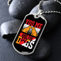 You Me and The Dogs Necklace Stainless Steel or 18k Gold Dog Tag 24" Chain-Express Your Love Gifts