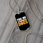 You Me And The Dogs Yellow Necklace Stainless Steel or 18k Gold Dog Tag 24" Chain-Express Your Love Gifts