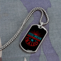 You Mean Leo Zodiac Necklace Stainless Steel or 18k Gold Dog Tag 24" Chain-Express Your Love Gifts