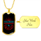You Mean Leo Zodiac Necklace Stainless Steel or 18k Gold Dog Tag 24" Chain-Express Your Love Gifts
