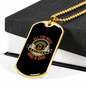 You Need Love and Dog Necklace Stainless Steel or 18k Gold Dog Tag 24" Chain-Express Your Love Gifts