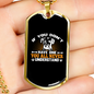 You Never Understand Necklace Stainless Steel or 18k Gold Dog Tag 24" Chain-Express Your Love Gifts