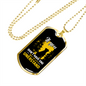 You Never Understand Yellow Necklace Stainless Steel or 18k Gold Dog Tag 24" Chain-Express Your Love Gifts