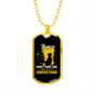 You Never Understand Yellow Necklace Stainless Steel or 18k Gold Dog Tag 24" Chain-Express Your Love Gifts