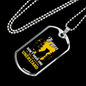 You Never Understand Yellow Necklace Stainless Steel or 18k Gold Dog Tag 24" Chain-Express Your Love Gifts