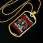 You'Re Not A Firefighter Necklace Stainless Steel or 18k Gold Dog Tag 24" Chain-Express Your Love Gifts