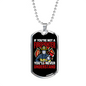 You'Re Not A Firefighter Necklace Stainless Steel or 18k Gold Dog Tag 24" Chain-Express Your Love Gifts