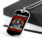 You'Re Not A Firefighter Necklace Stainless Steel or 18k Gold Dog Tag 24" Chain-Express Your Love Gifts