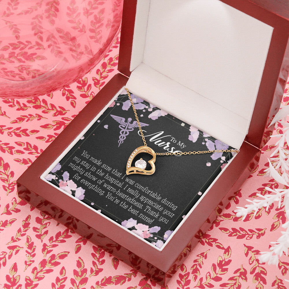 You're the Best Nurse Healthcare Medical Worker Nurse Appreciation Gift Forever Necklace w Message Card-Express Your Love Gifts