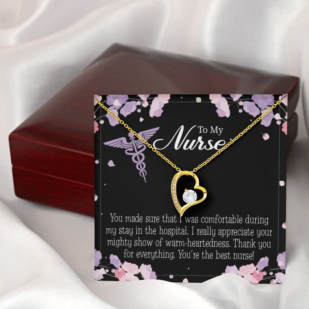 You're the Best Nurse Healthcare Medical Worker Nurse Appreciation Gift Forever Necklace w Message Card-Express Your Love Gifts