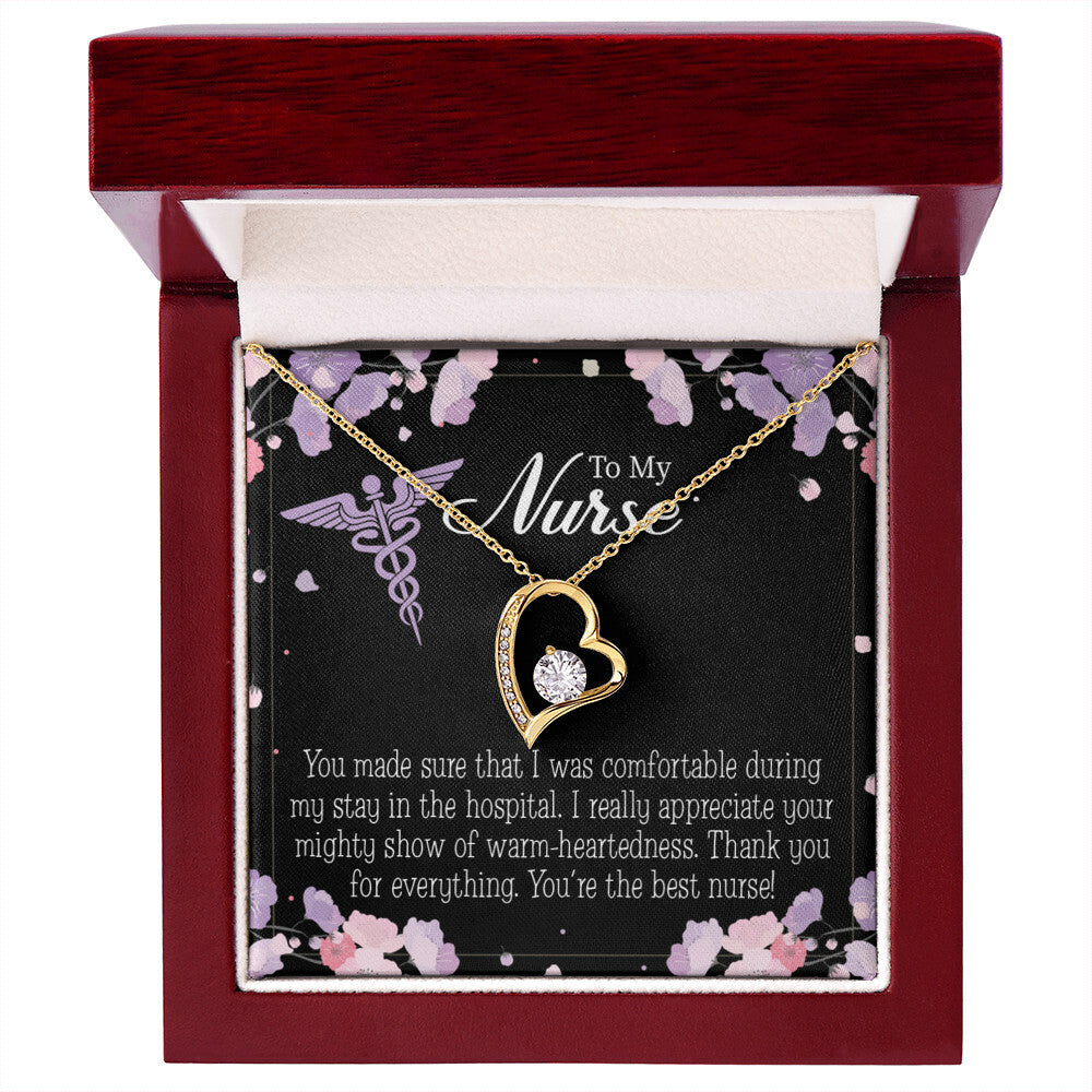 You're the Best Nurse Healthcare Medical Worker Nurse Appreciation Gift Forever Necklace w Message Card-Express Your Love Gifts