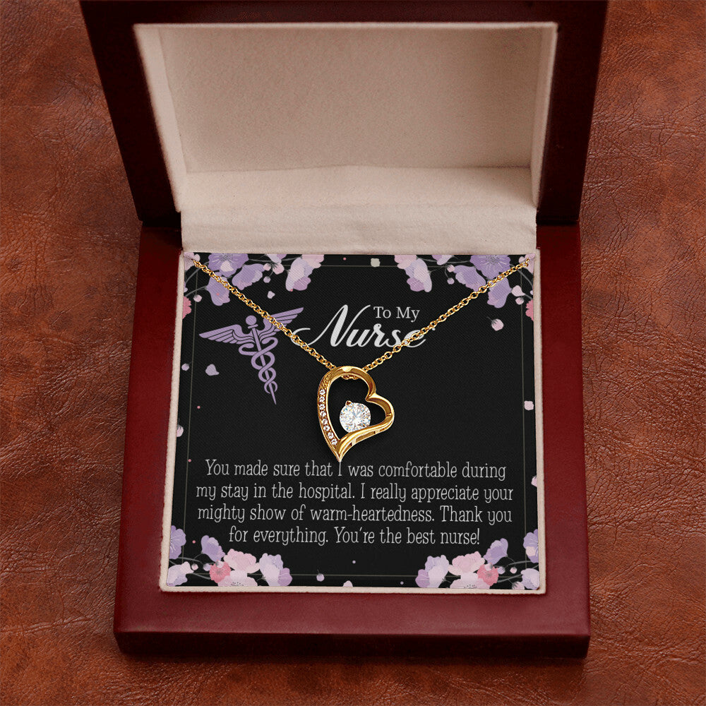 You're the Best Nurse Healthcare Medical Worker Nurse Appreciation Gift Forever Necklace w Message Card-Express Your Love Gifts