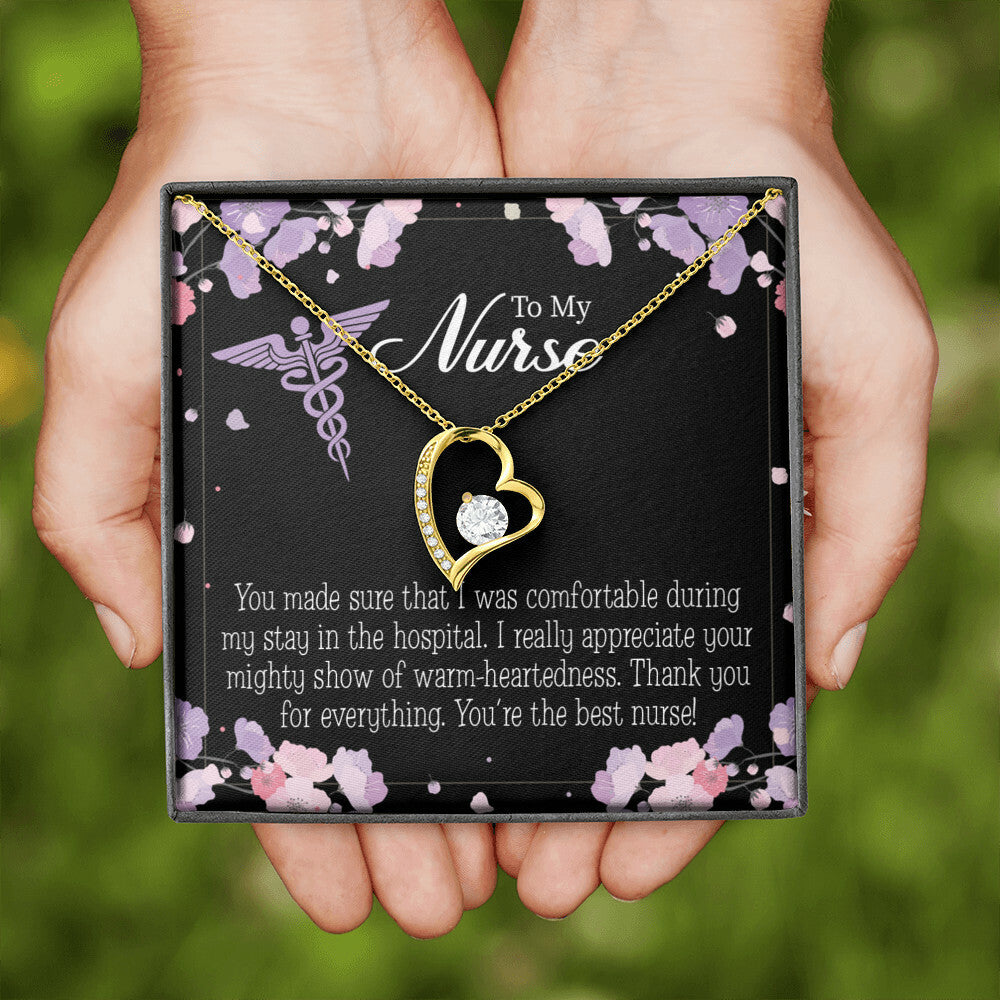 You're the Best Nurse Healthcare Medical Worker Nurse Appreciation Gift Forever Necklace w Message Card-Express Your Love Gifts