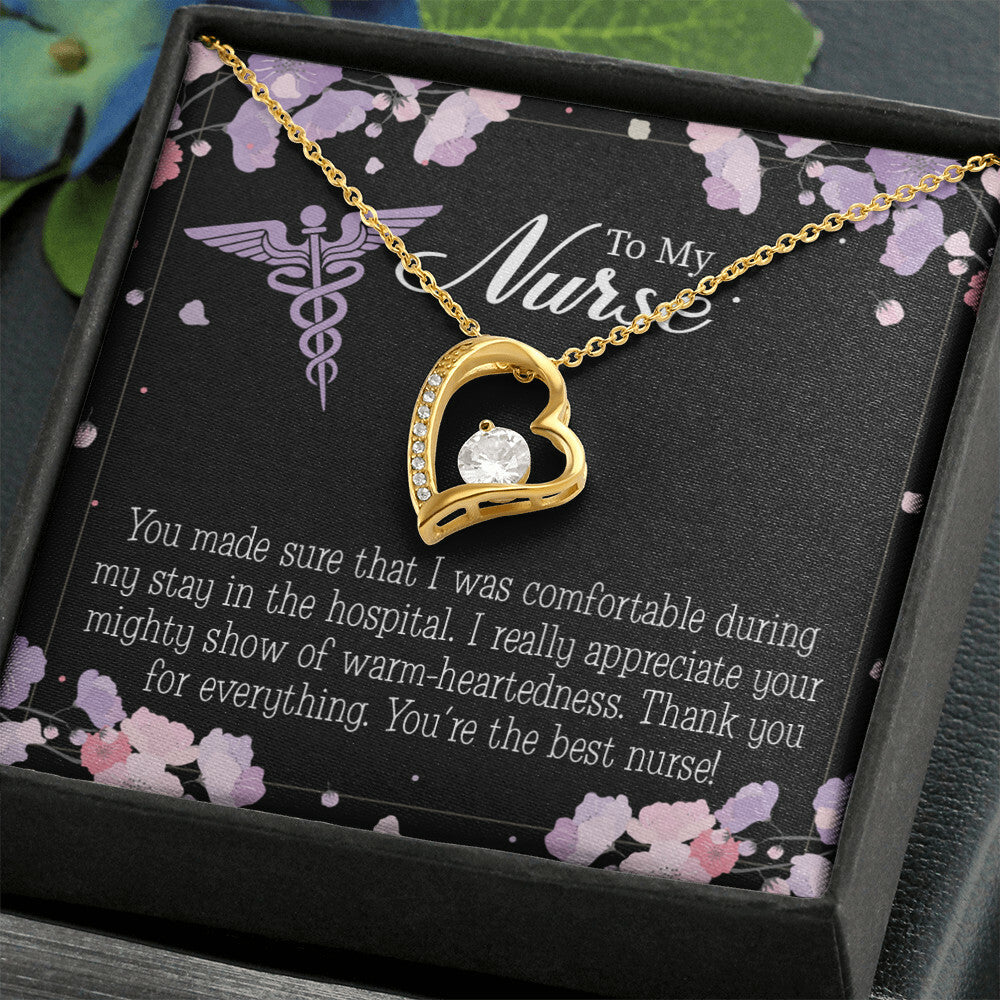 You're the Best Nurse Healthcare Medical Worker Nurse Appreciation Gift Forever Necklace w Message Card-Express Your Love Gifts