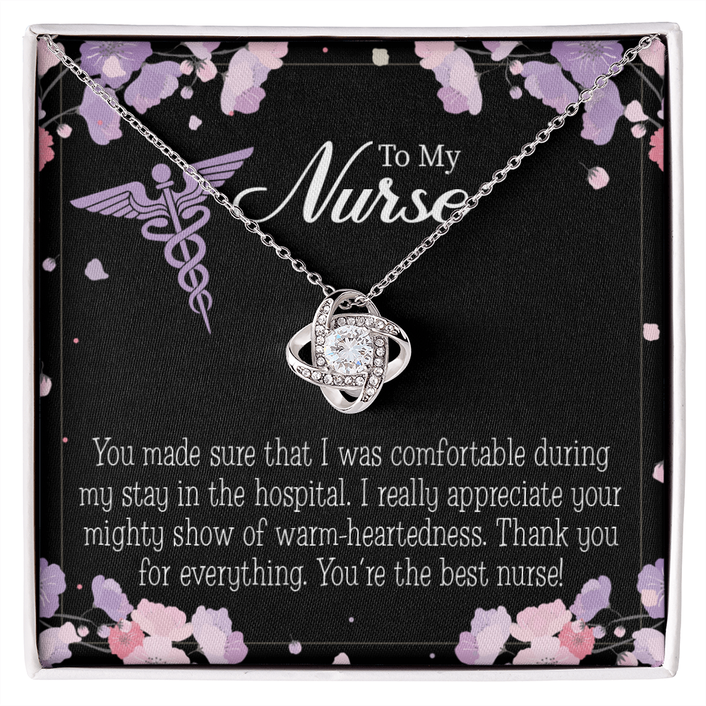 You're the Best Nurse Healthcare Medical Worker Nurse Appreciation Gift Infinity Knot Necklace Message Card-Express Your Love Gifts