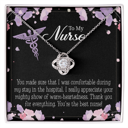 You're the Best Nurse Healthcare Medical Worker Nurse Appreciation Gift Infinity Knot Necklace Message Card-Express Your Love Gifts