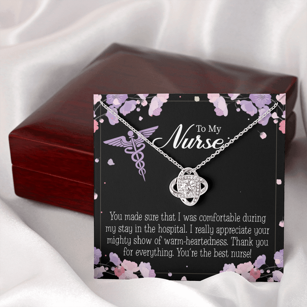 You're the Best Nurse Healthcare Medical Worker Nurse Appreciation Gift Infinity Knot Necklace Message Card-Express Your Love Gifts