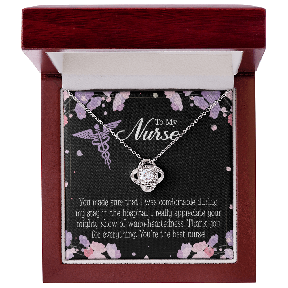 You're the Best Nurse Healthcare Medical Worker Nurse Appreciation Gift Infinity Knot Necklace Message Card-Express Your Love Gifts