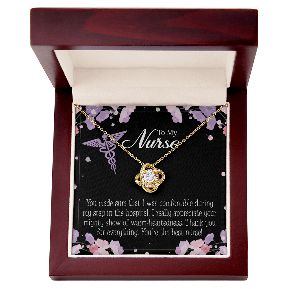 You're the Best Nurse Healthcare Medical Worker Nurse Appreciation Gift Infinity Knot Necklace Message Card-Express Your Love Gifts