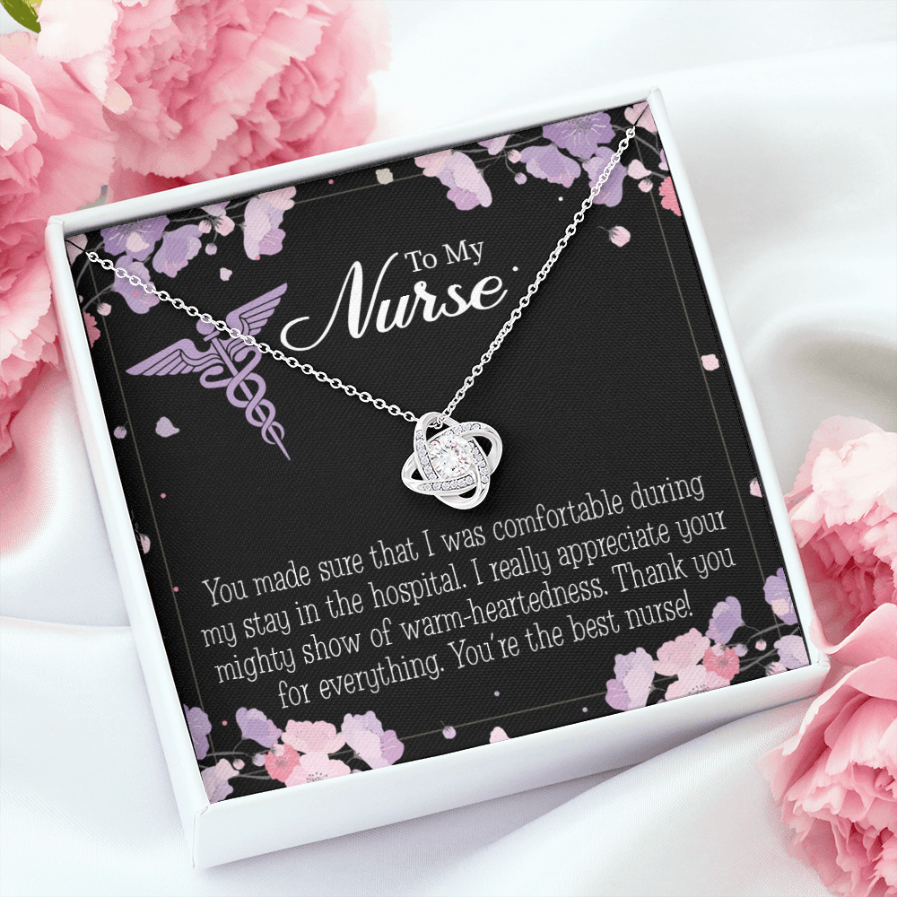 You're the Best Nurse Healthcare Medical Worker Nurse Appreciation Gift Infinity Knot Necklace Message Card-Express Your Love Gifts